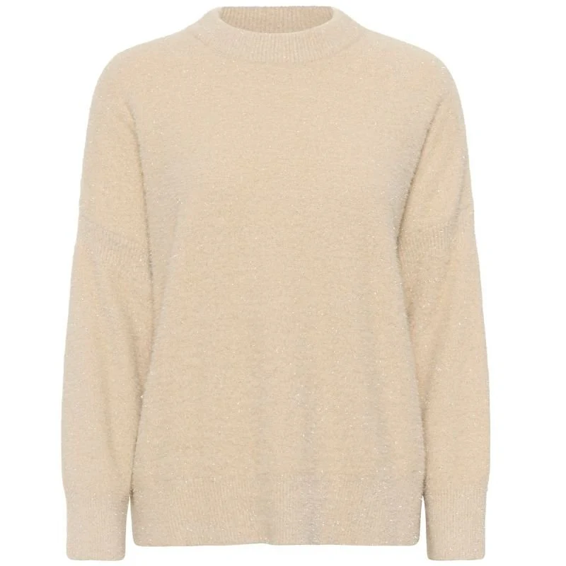 Zandkleurige glitter pullover Nusha - Afbeelding 2