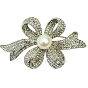 Zilveren glitter broche Breana