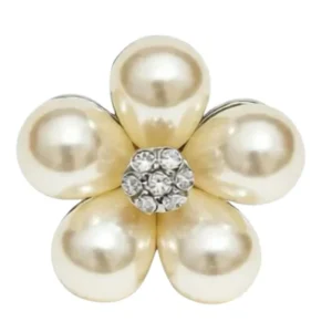 Zilveren klassieke bloem broche Glady