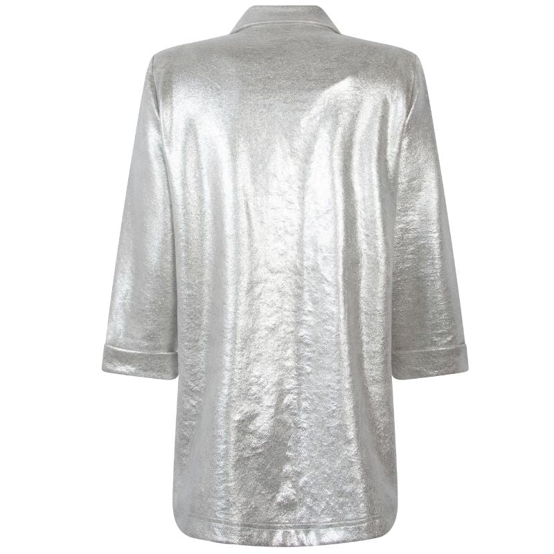 Zilveren suedine blazer Wonder - Afbeelding 3