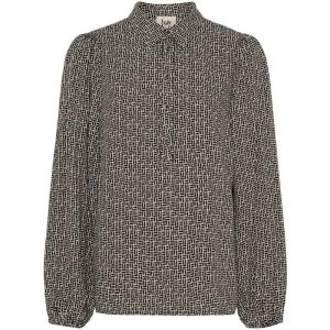 Zwart geprinte blouse Asta