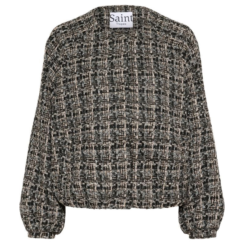 Zwart geprinte bomberjacket Macy