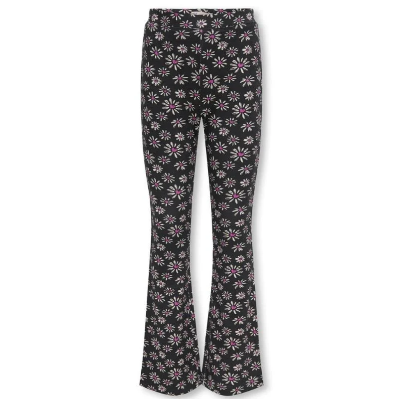 Zwart geprinte flairbroek Paige - Afbeelding 2