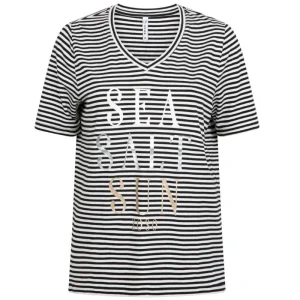 Zwart gestreept t-shirt Merel