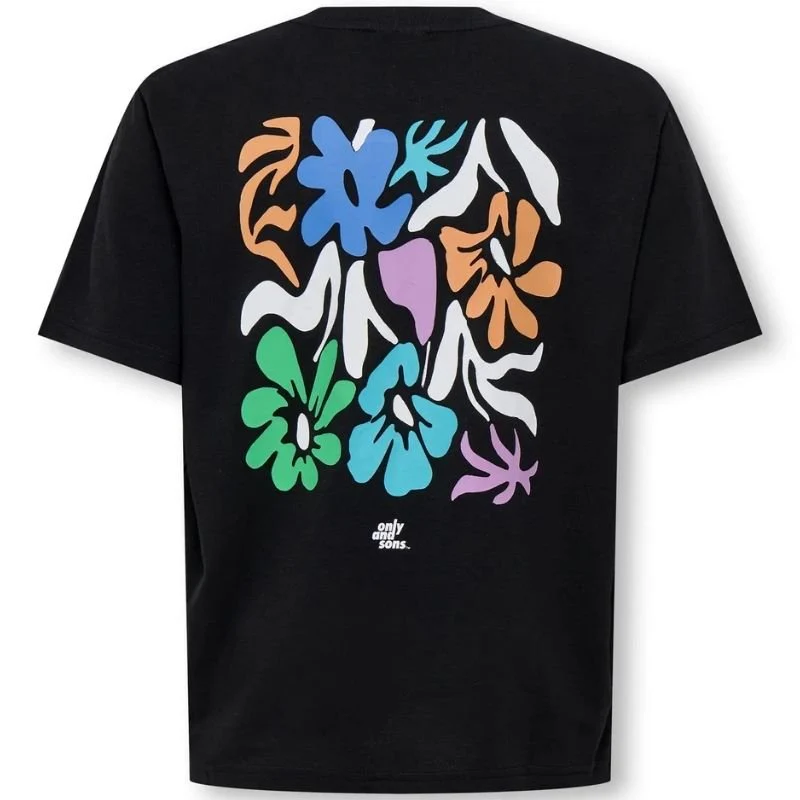 Zwart relax fit t-shirt Fred Laurent - Afbeelding 3