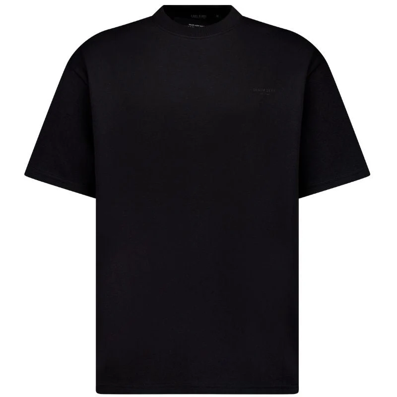 Zwart ronde hals t-shirt Local