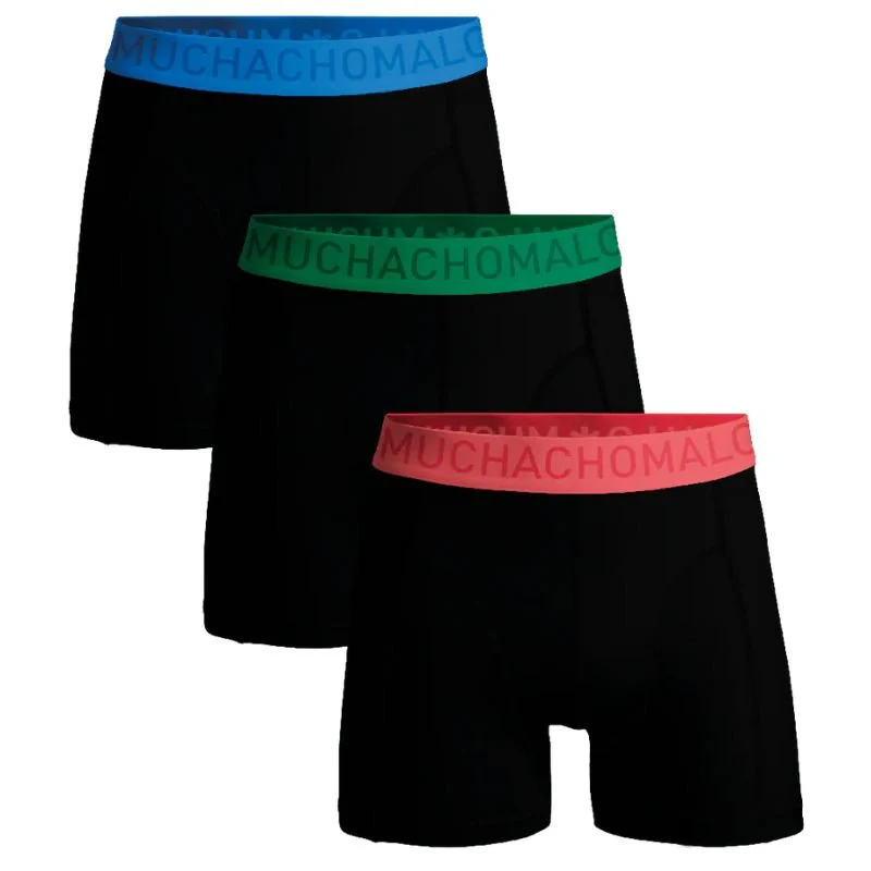 Zwarte 3-pack boxershorts Microfiber Solid MEN - Afbeelding 2