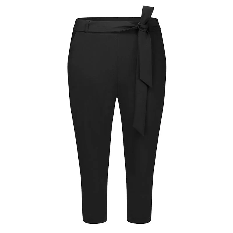 Zwarte basic travel capri Hanna