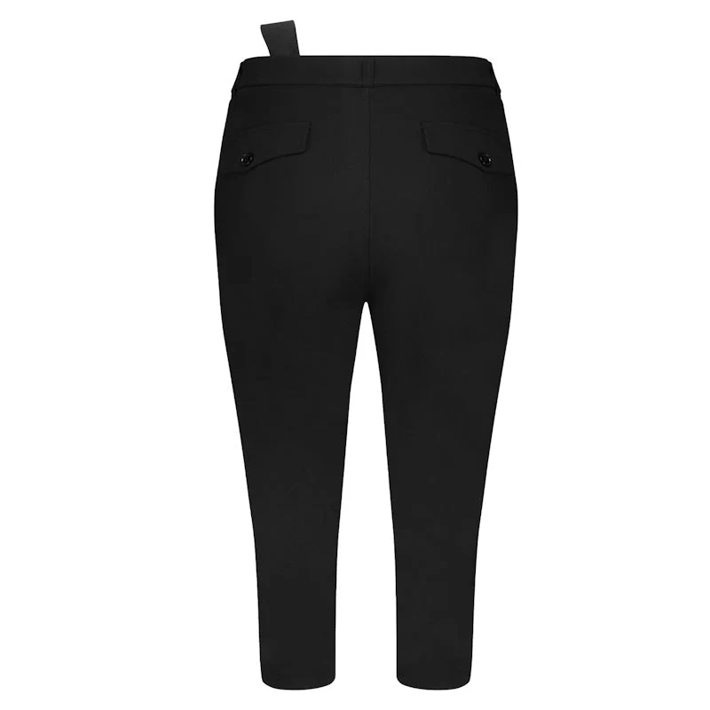 Zwarte basic travel capri Hanna - Afbeelding 4