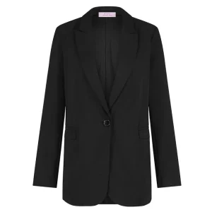 Zwarte travel basis blazer Fran