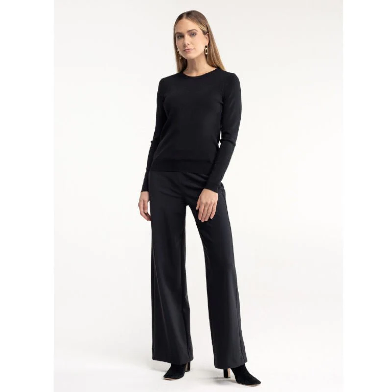 Zwarte travel trousers Lexie bonded - Afbeelding 3