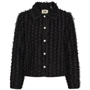 Zwarte classy franje jacket Klaudia