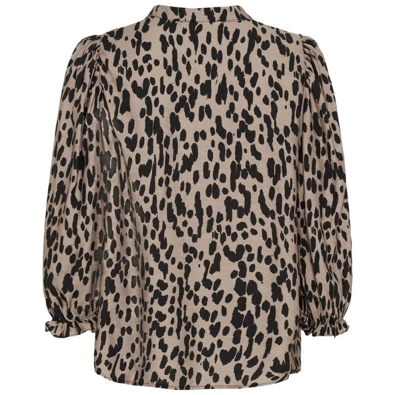 Zwarte Drops geprinte blouse Ane Loose - Afbeelding 3
