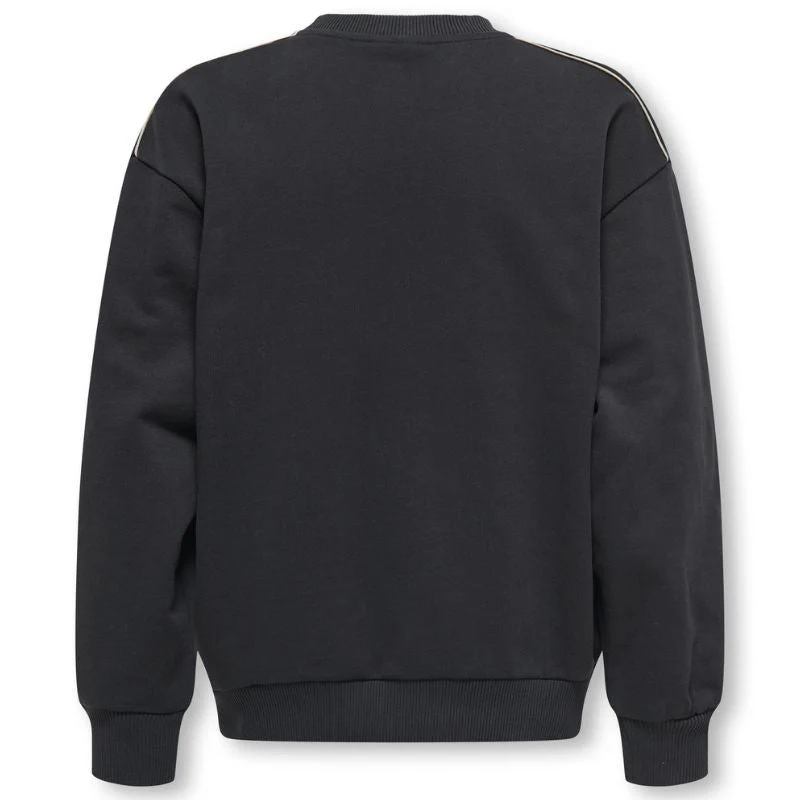 Zwarte frontprint oversized sweater Jet - Afbeelding 3