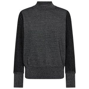 Zwarte glitter pullover Bisolo