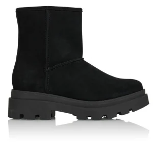 Zwarte korte suede bikerboots Oslo