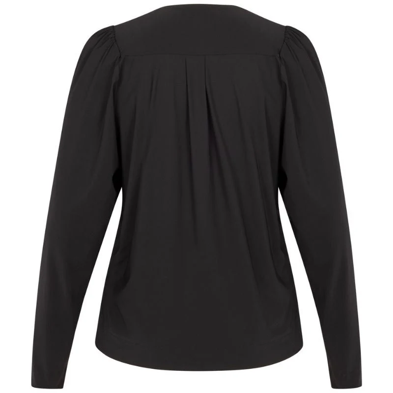 Zwarte light travel v-hals top Lola - Afbeelding 4