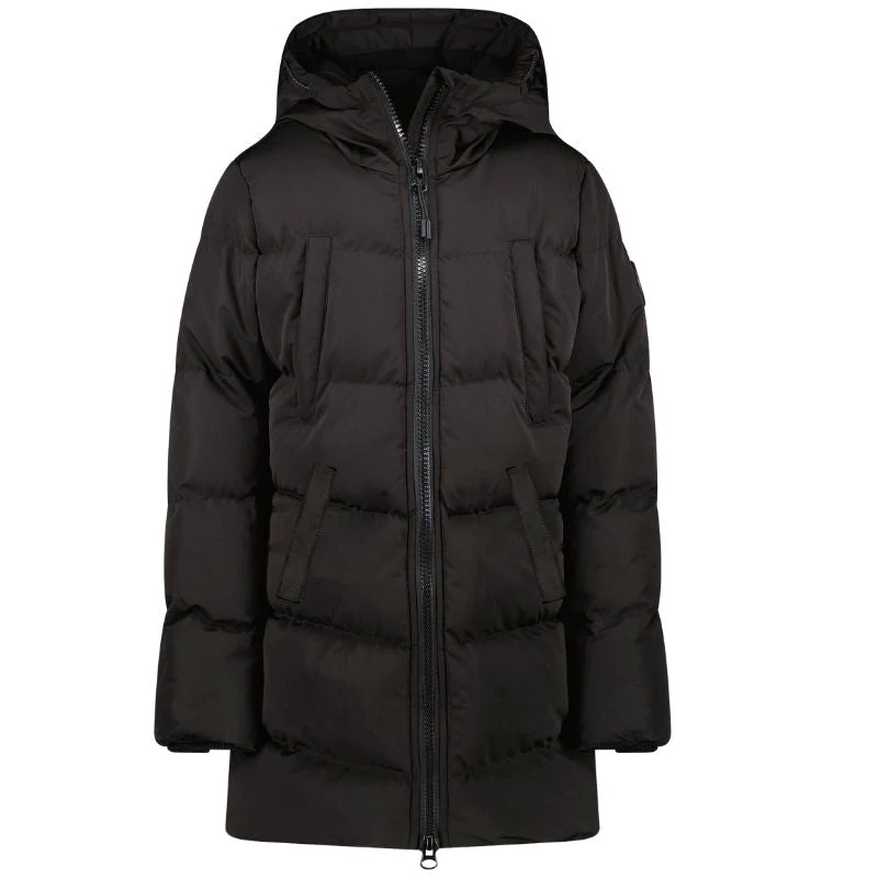 Zwarte long puffer jacket Maysay - Afbeelding 2