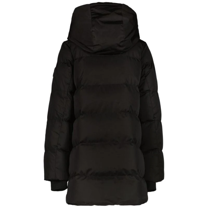 Zwarte long puffer jacket Maysay - Afbeelding 3