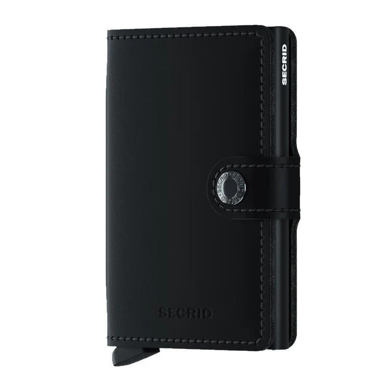 Zwarte miniwallet Matte - Afbeelding 2