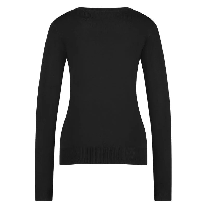 Zwarte basic knit pullover Lana - Afbeelding 4