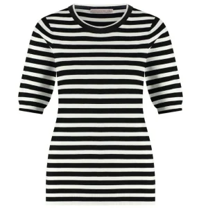 Zwarte pullover Luna stripe ssl