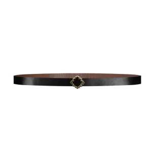 Zwarte reversible belt Ornament