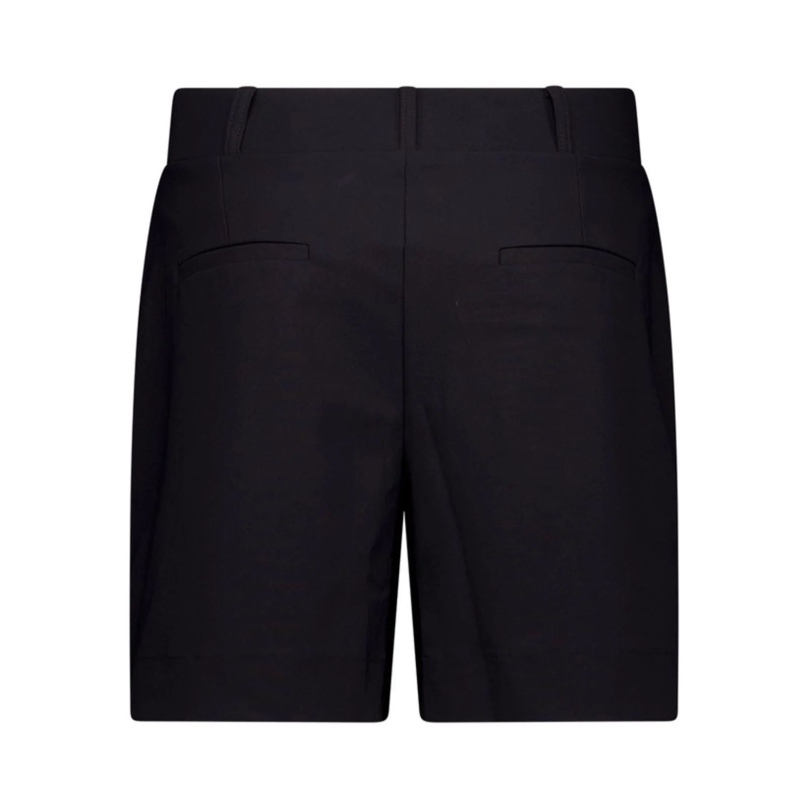 Zwarte travelstof short Lisanne - Afbeelding 4