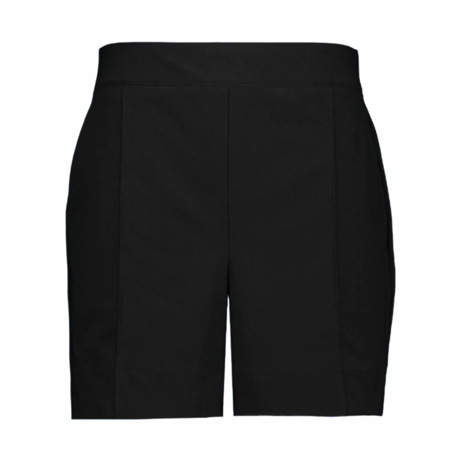Zwarte travelstof short Lisanne - Afbeelding 2