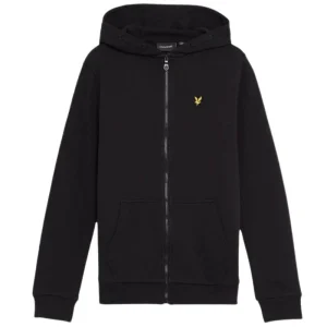 Zwarte Zip Through Hoodie