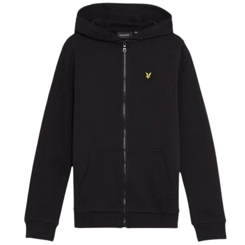 Zwarte Zip Through Hoodie - Afbeelding 2