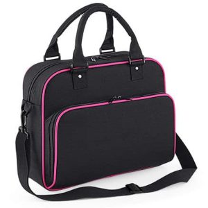 Kidz Dans / Ballet tas met naam (zwart/roze)